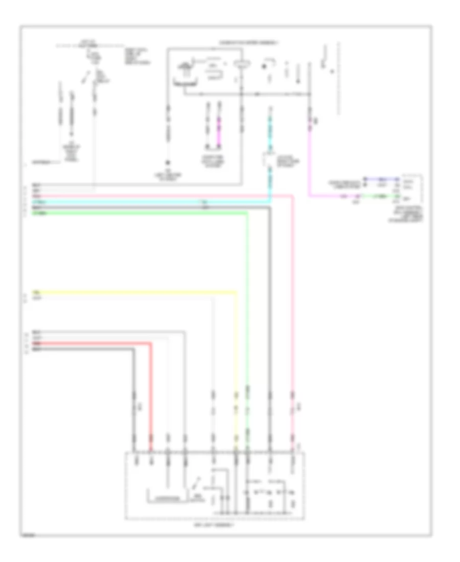 Электросхема системы Telematics (2 из 2) для Lexus GS 450h 2013