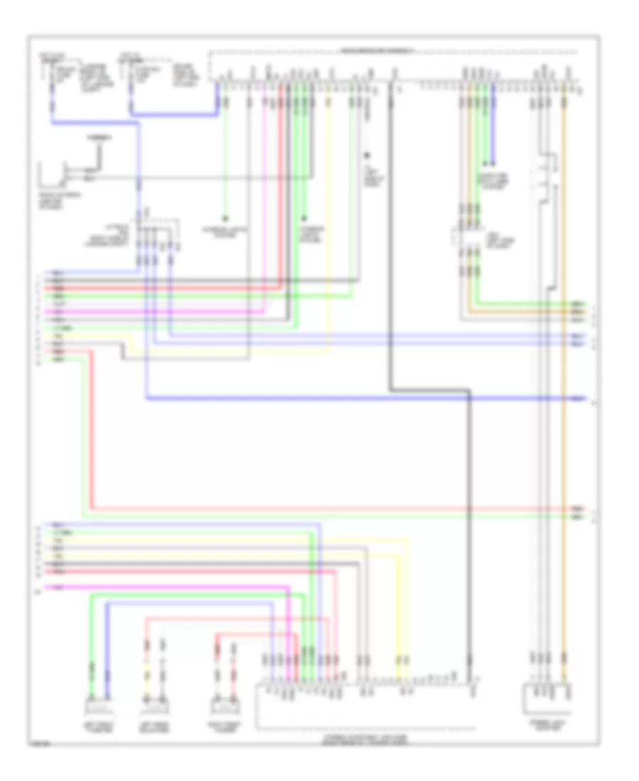 Satellite Radio Wiring Diagram, without Mark Levinson & withRear DVD Преобразователь (2 из 5) для Lexus LS 460L 2009