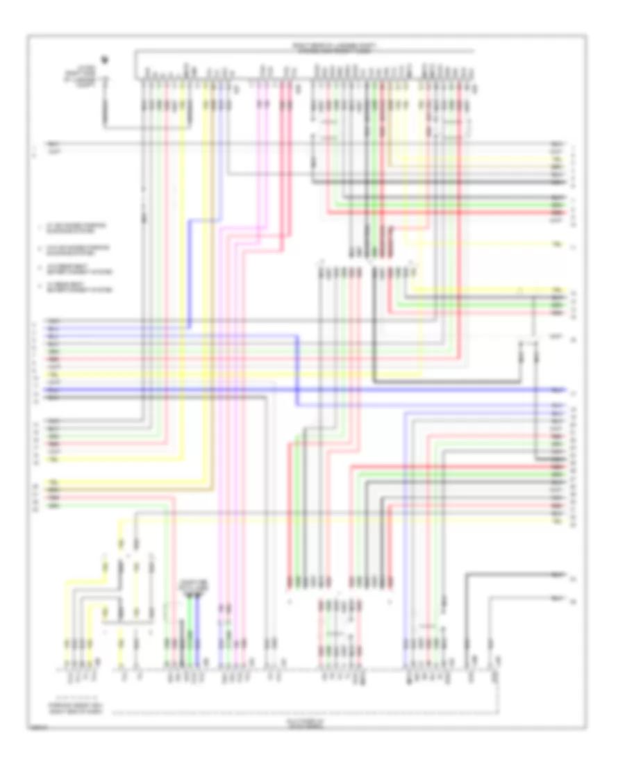 Satellite Radio Wiring Diagram, without Mark Levinson & withRear DVD Преобразователь (4 из 5) для Lexus LS 460L 2009