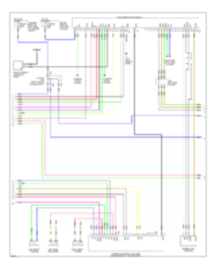 Satellite Radio Wiring Diagram, without Mark Levinson & without Задний Преобразователь DVD (2 из 5) для Lexus LS 460L 2009