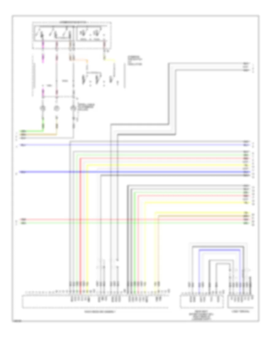 Satellite Radio Wiring Diagram, without Mark Levinson & without Задний Преобразователь DVD (3 из 5) для Lexus LS 460L 2009