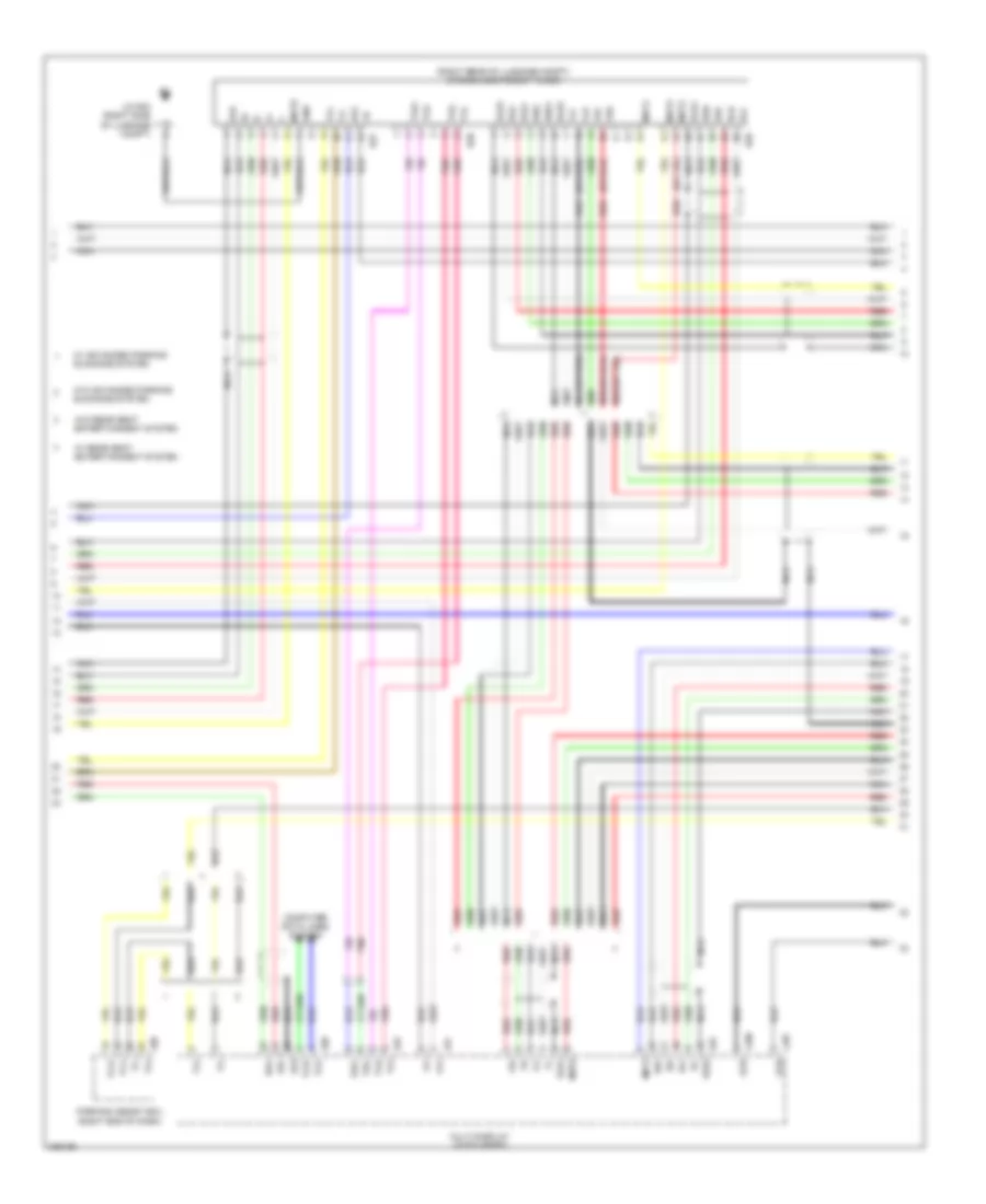 Satellite Radio Wiring Diagram, without Mark Levinson & without Задний Преобразователь DVD (4 из 5) для Lexus LS 460L 2009