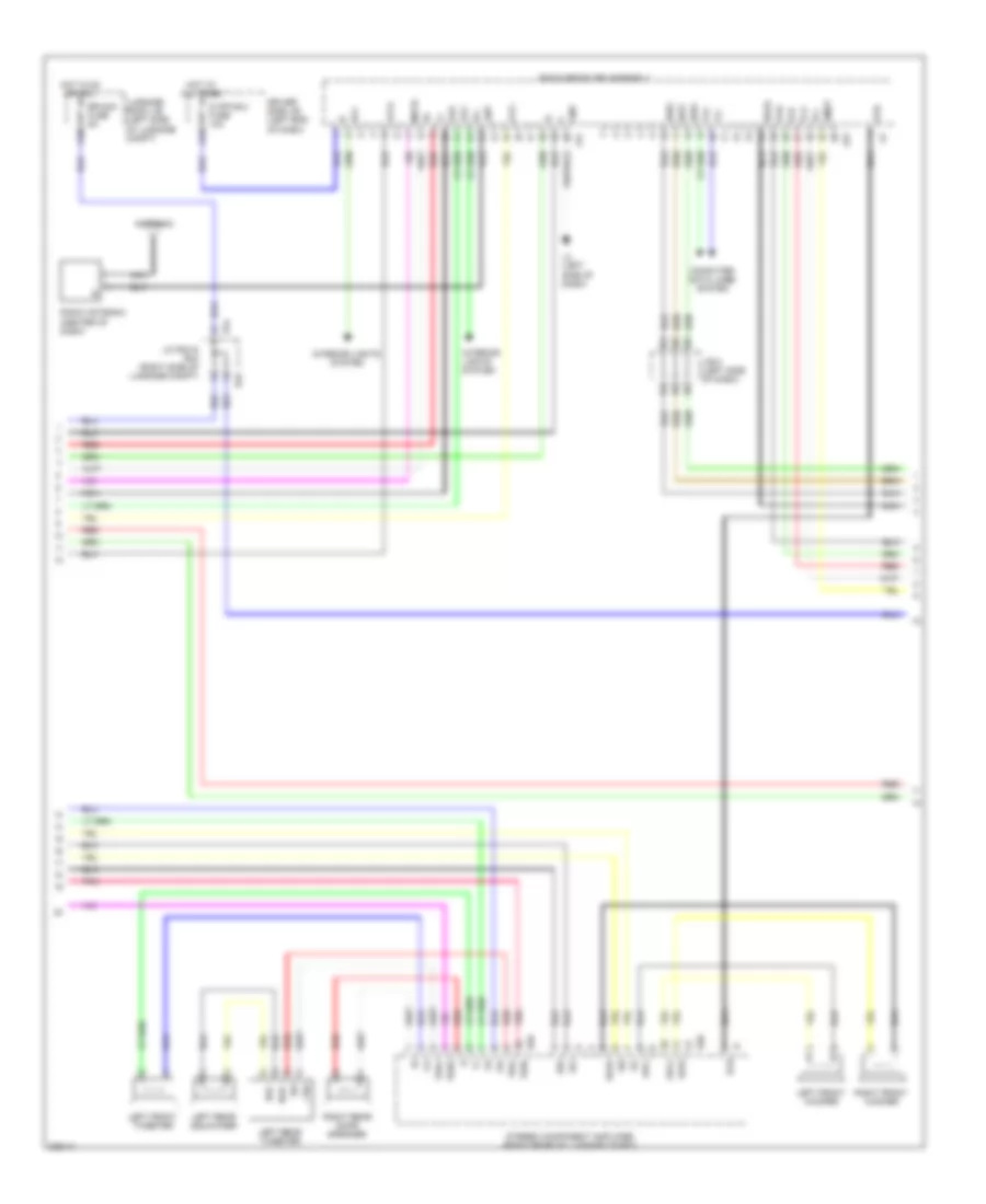 Stereo Radio Wiring Diagram, withMark Levinson & without Задний Преобразователь DVD (2 из 5) для Lexus LS 460L 2009