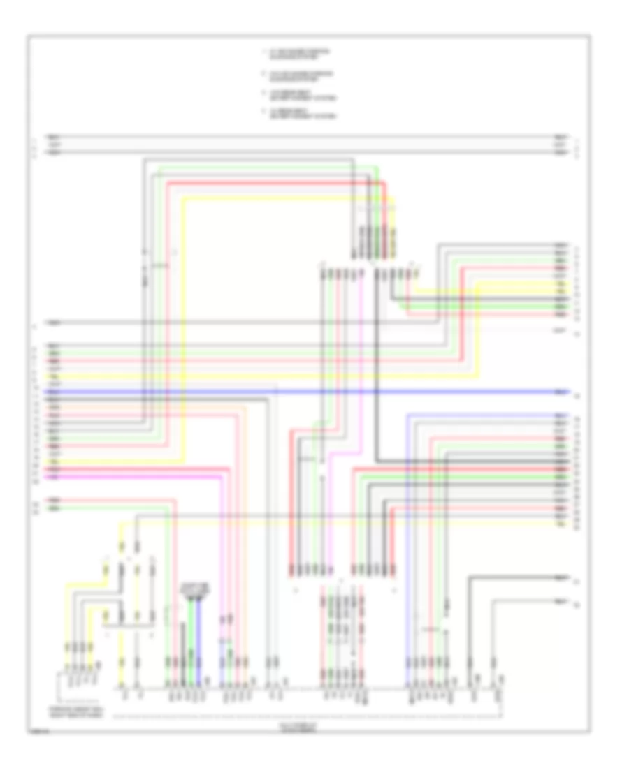 Stereo Radio Wiring Diagram, withMark Levinson & without Задний Преобразователь DVD (4 из 5) для Lexus LS 460L 2009