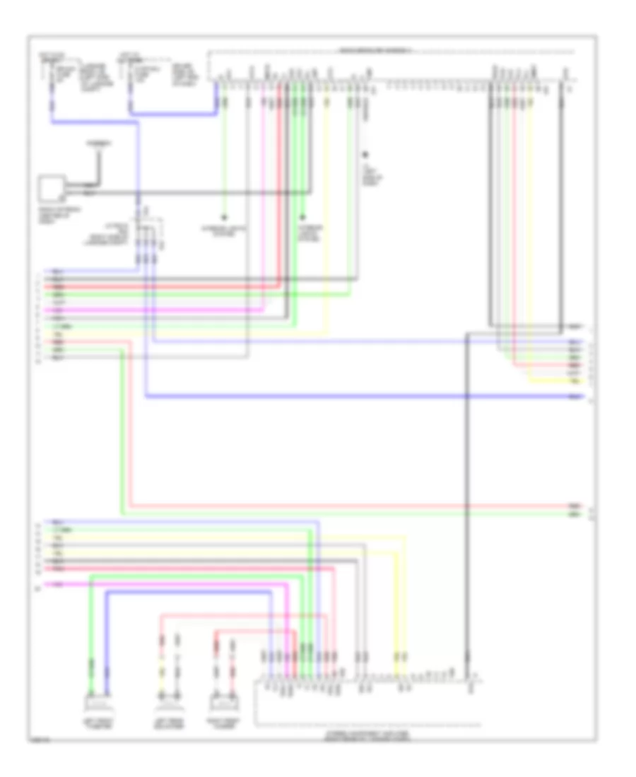 Stereo Radio Wiring Diagram, without Mark Levinson & withRear DVD Преобразователь (2 из 5) для Lexus LS 460L 2009