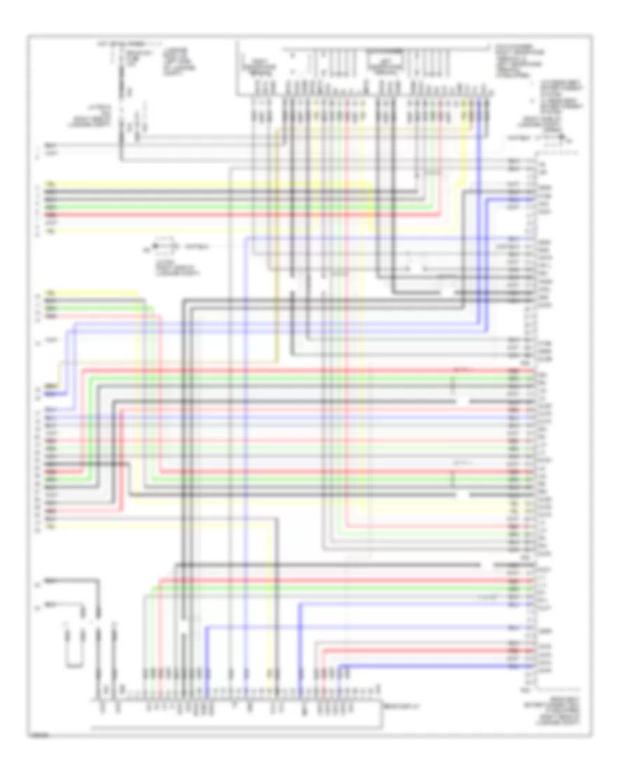 Stereo Radio Wiring Diagram, without Mark Levinson & withRear DVD Преобразователь (5 из 5) для Lexus LS 460L 2009