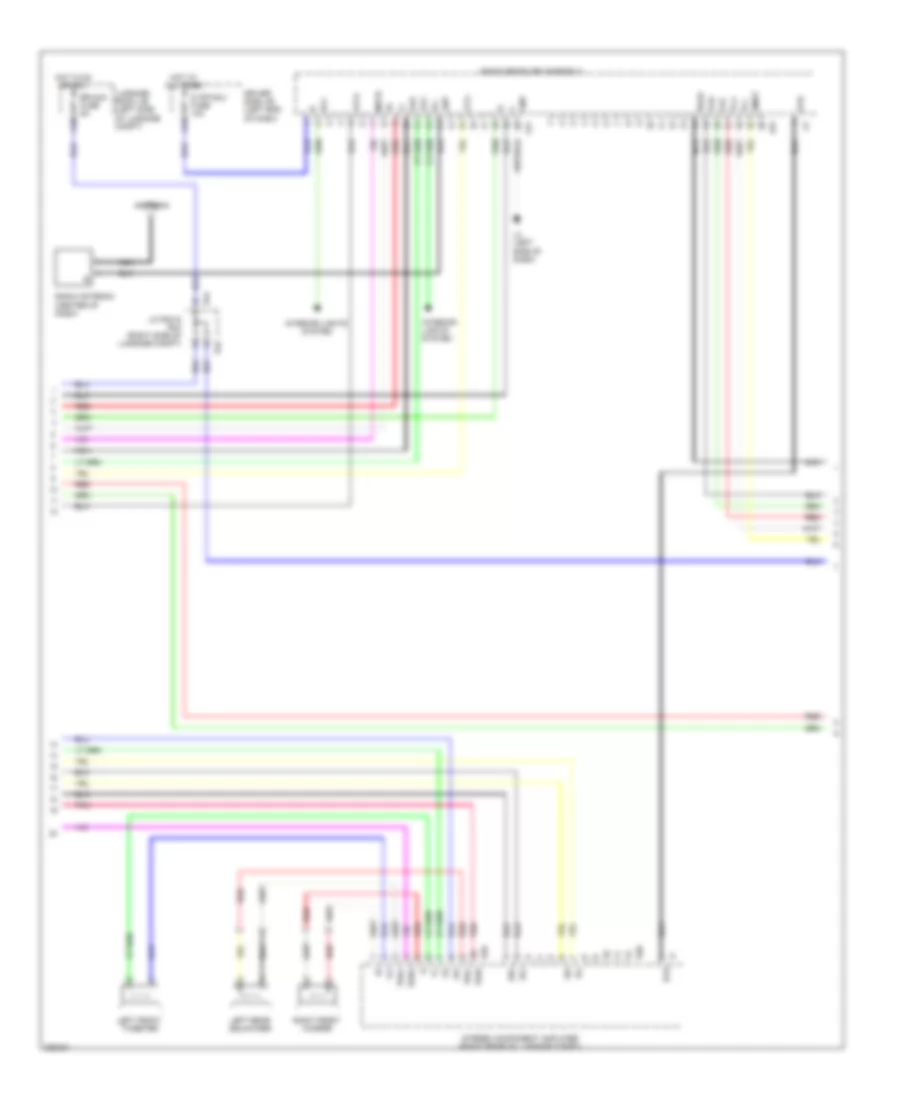 Stereo Radio Wiring Diagram, without Mark Levinson & without Задний Преобразователь DVD (2 из 5) для Lexus LS 460L 2009