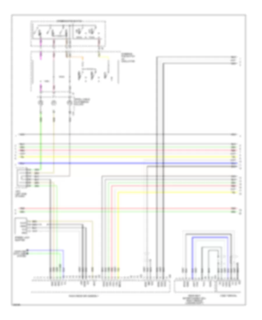 Stereo Radio Wiring Diagram, without Mark Levinson & without Задний Преобразователь DVD (3 из 5) для Lexus LS 460L 2009