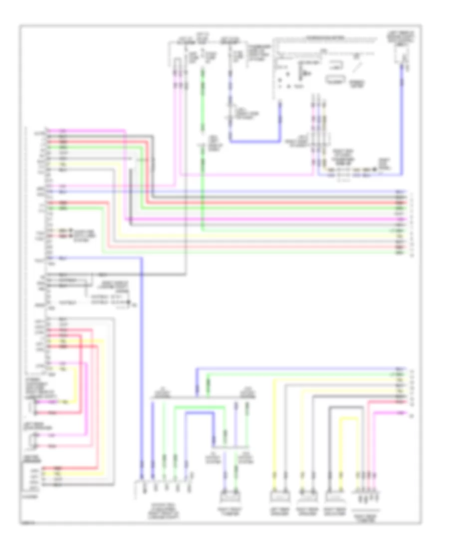 Satellite Radio Wiring Diagram, withMark Levinson & withRear DVD Преобразователь (1 из 5) для Lexus LS 460L 2009