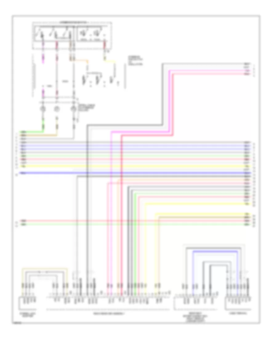 Satellite Radio Wiring Diagram, withMark Levinson & withRear DVD Преобразователь (3 из 5) для Lexus LS 460L 2009