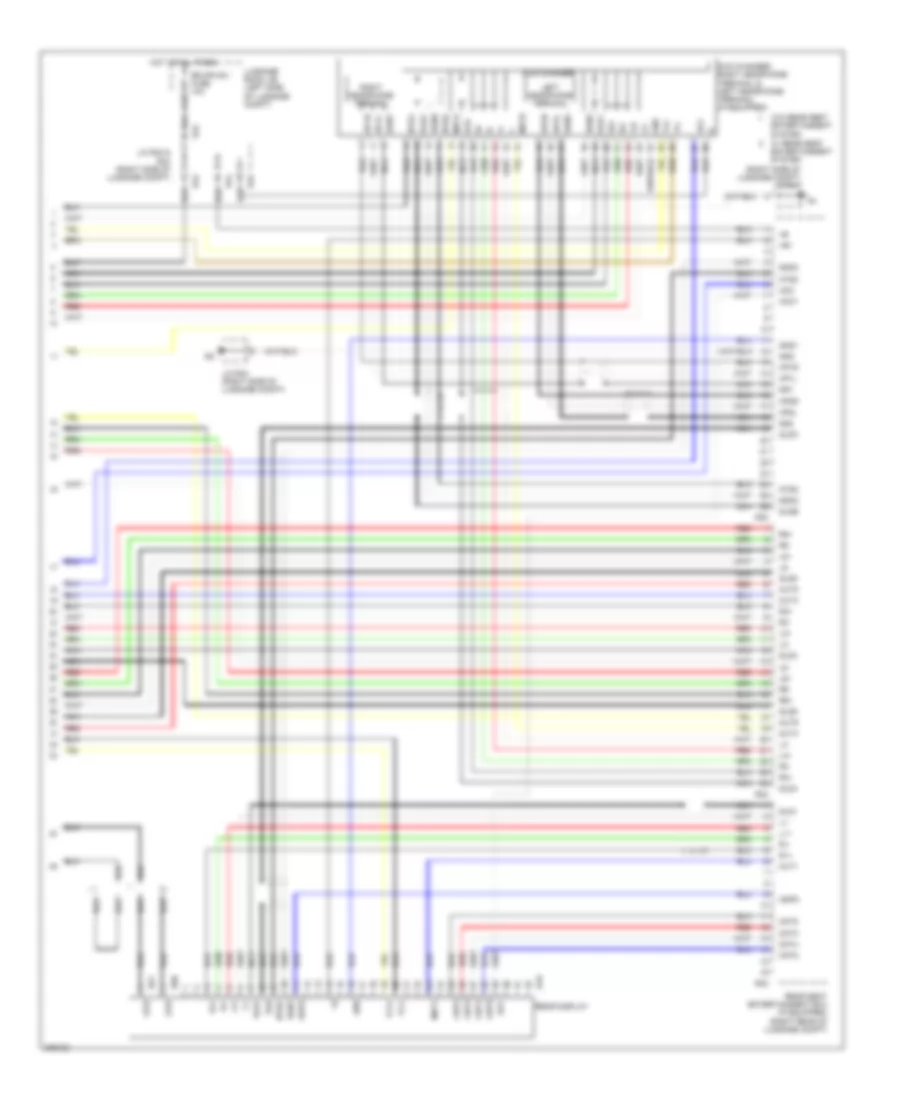 Satellite Radio Wiring Diagram, withMark Levinson & withRear DVD Преобразователь (5 из 5) для Lexus LS 460L 2009