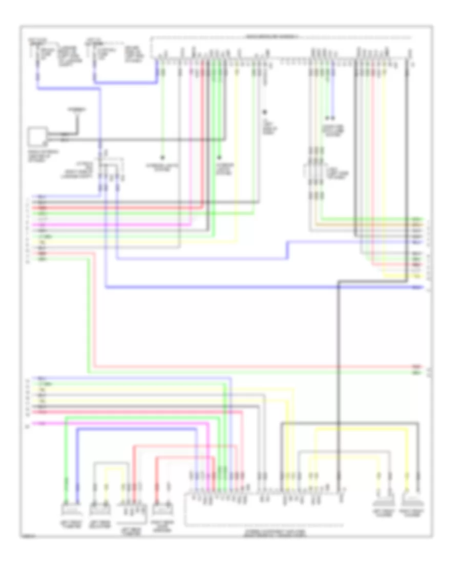 Satellite Radio Wiring Diagram, withMark Levinson & without Задний Преобразователь DVD (2 из 5) для Lexus LS 460L 2009
