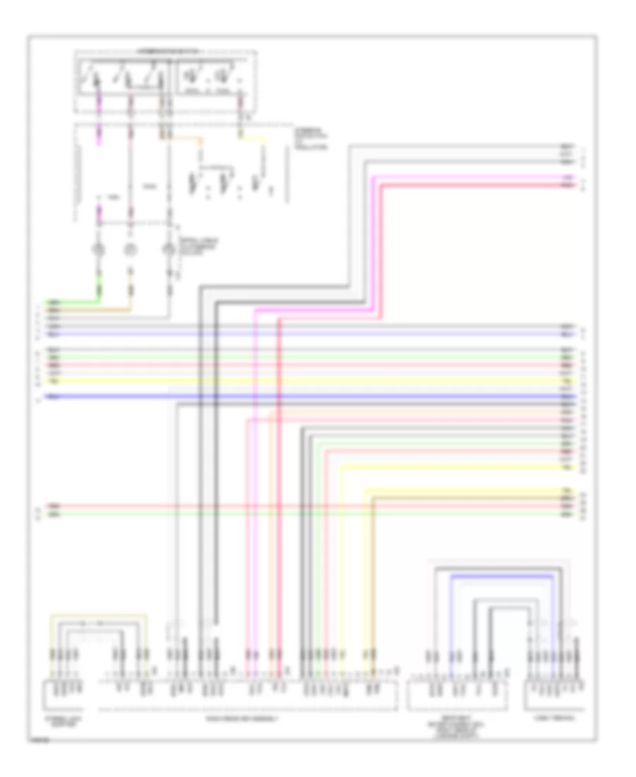 Satellite Radio Wiring Diagram, withMark Levinson & without Задний Преобразователь DVD (3 из 5) для Lexus LS 460L 2009