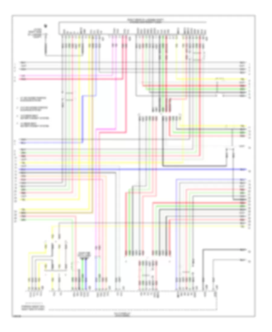 Satellite Radio Wiring Diagram, withMark Levinson & without Задний Преобразователь DVD (4 из 5) для Lexus LS 460L 2009