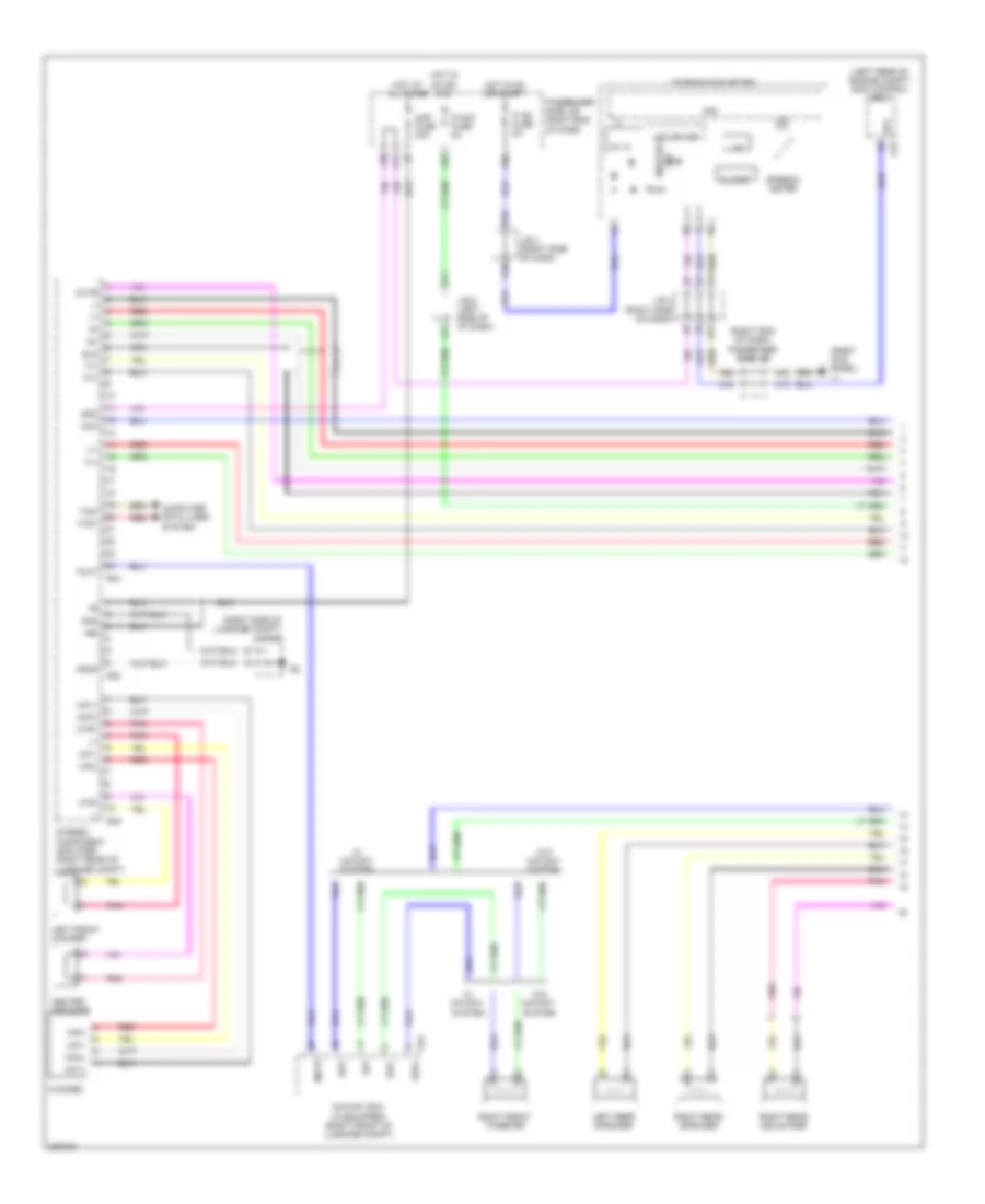 Satellite Radio Wiring Diagram, without Mark Levinson & withRear DVD Преобразователь (1 из 5) для Lexus LS 460L 2009