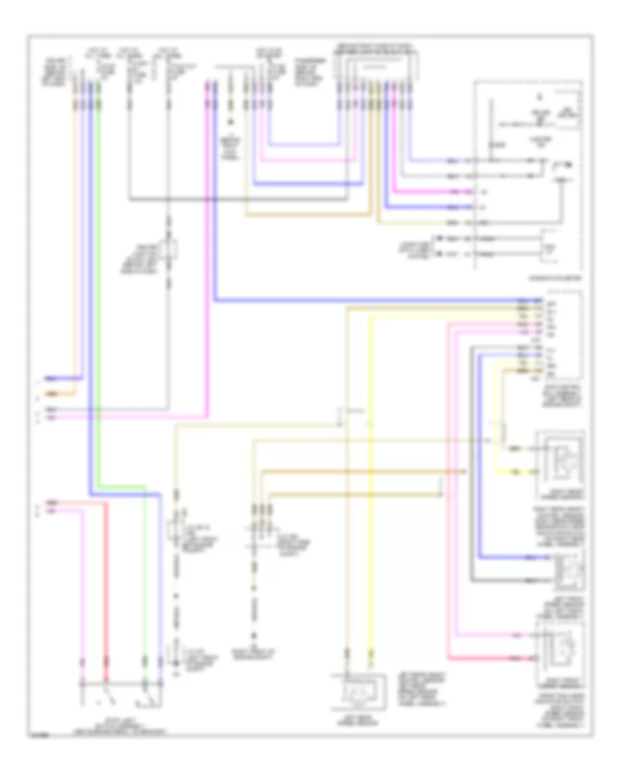 Электросхема системы круизконтроля, С Динамические Радарные Средства управления (4 из 4) для Lexus LS 600hL 2009