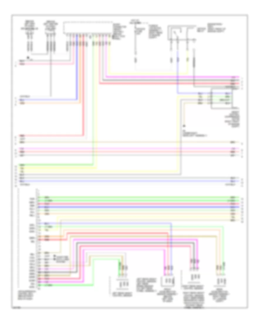Электросхема электроники подвески (2 из 3) для Lexus LS 600hL 2009