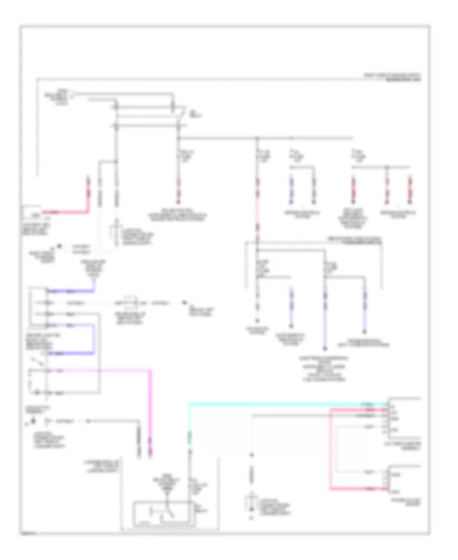 Электросхема блока предохранителей и реле (6 из 6) для Lexus LS 600hL 2009