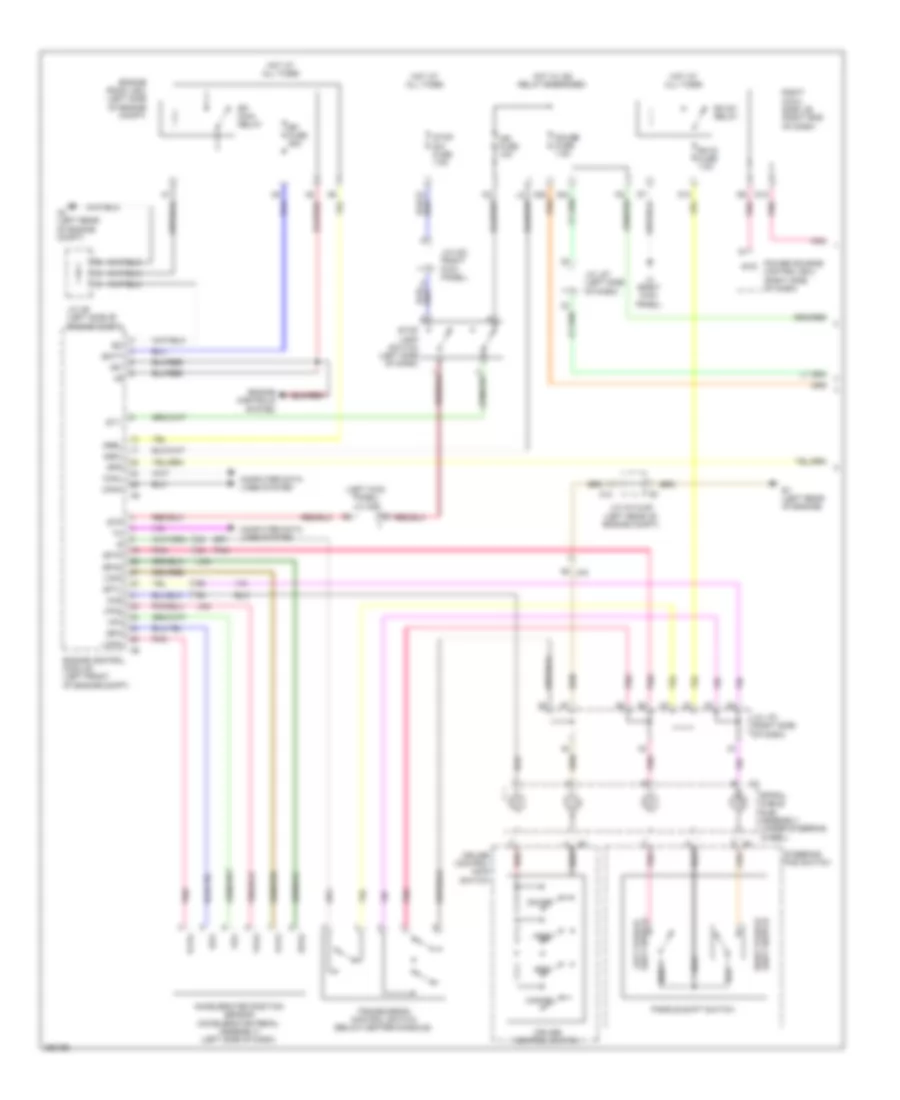 Электросхема системы круизконтроля, без Динамические Радарные Средства управления (1 из 3) для Lexus IS 250C 2013
