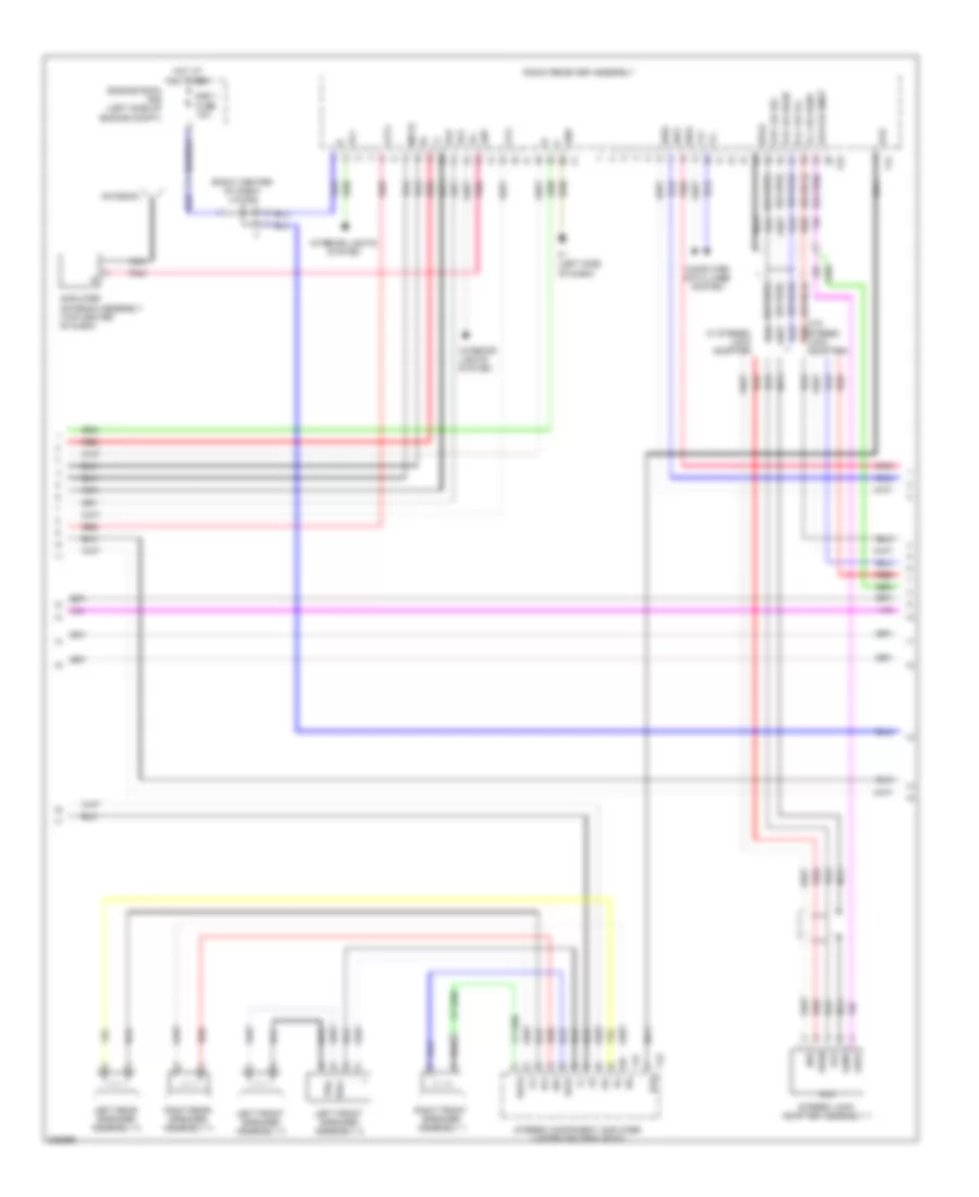 Navigation Wiring Diagram, withSatellite Radio & without Марк Левинсон (2 из 6) для Lexus LX 570 2009