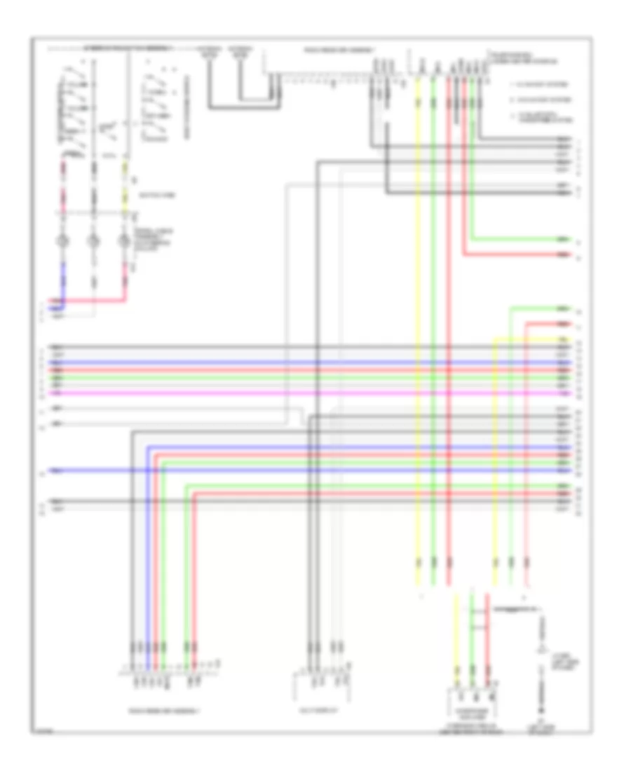 Navigation Wiring Diagram, withSatellite Radio & without Марк Левинсон (3 из 6) для Lexus LX 570 2009