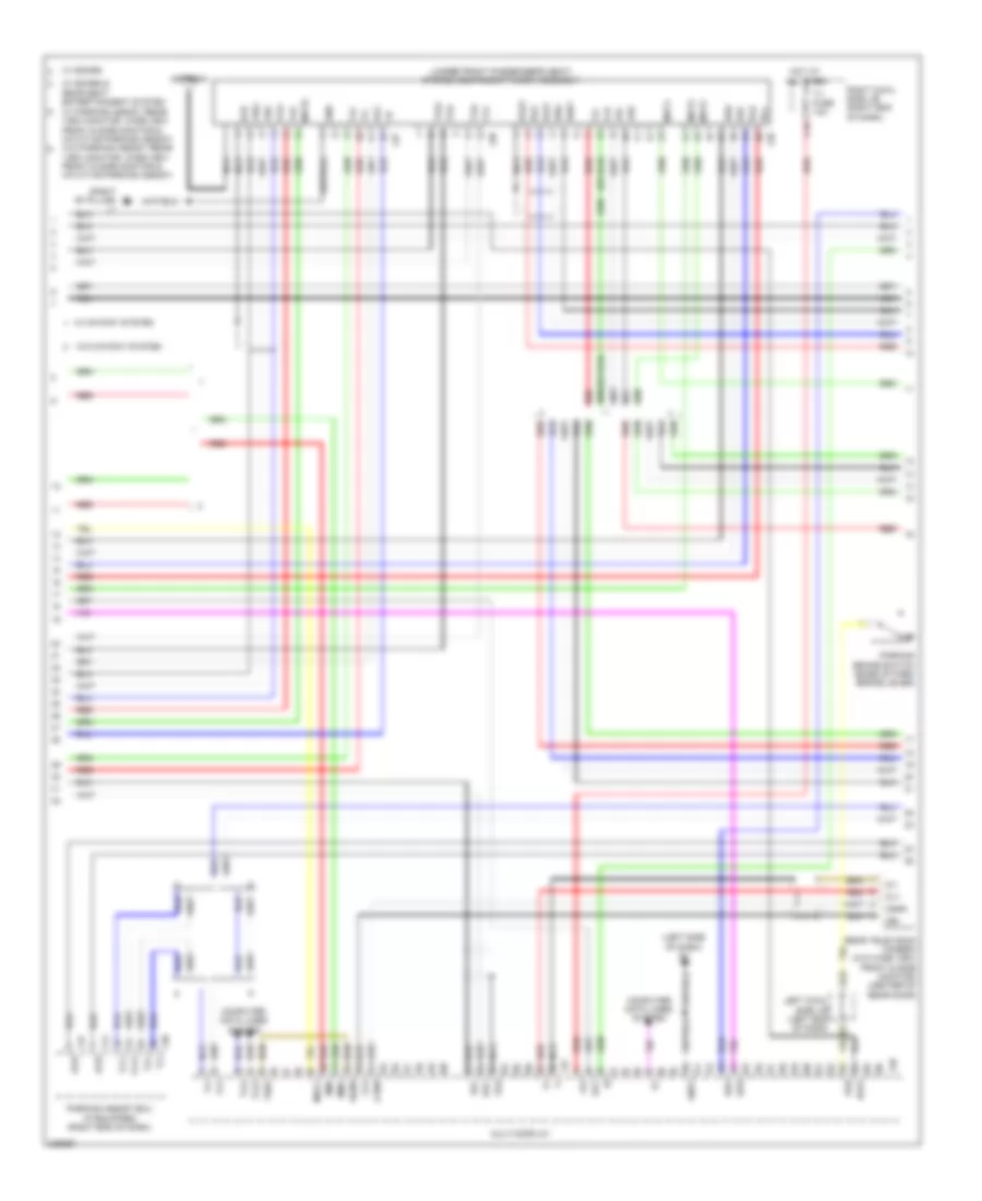 Navigation Wiring Diagram, withSatellite Radio & without Марк Левинсон (4 из 6) для Lexus LX 570 2009