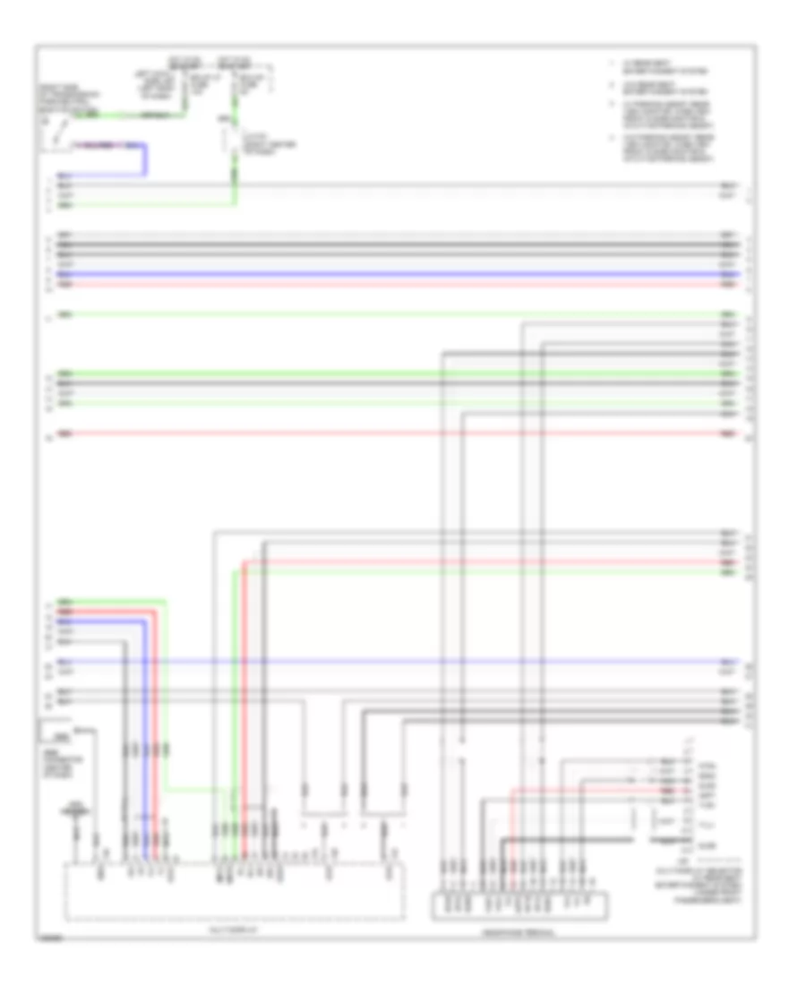 Navigation Wiring Diagram, withSatellite Radio & without Марк Левинсон (5 из 6) для Lexus LX 570 2009