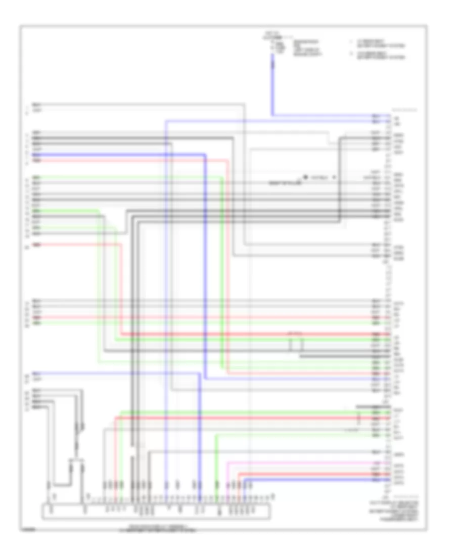 Navigation Wiring Diagram, withSatellite Radio & without Марк Левинсон (6 из 6) для Lexus LX 570 2009