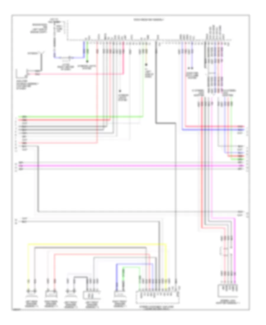 Navigation Wiring Diagram, withStereo Radio & without Марк Левинсон (2 из 6) для Lexus LX 570 2009
