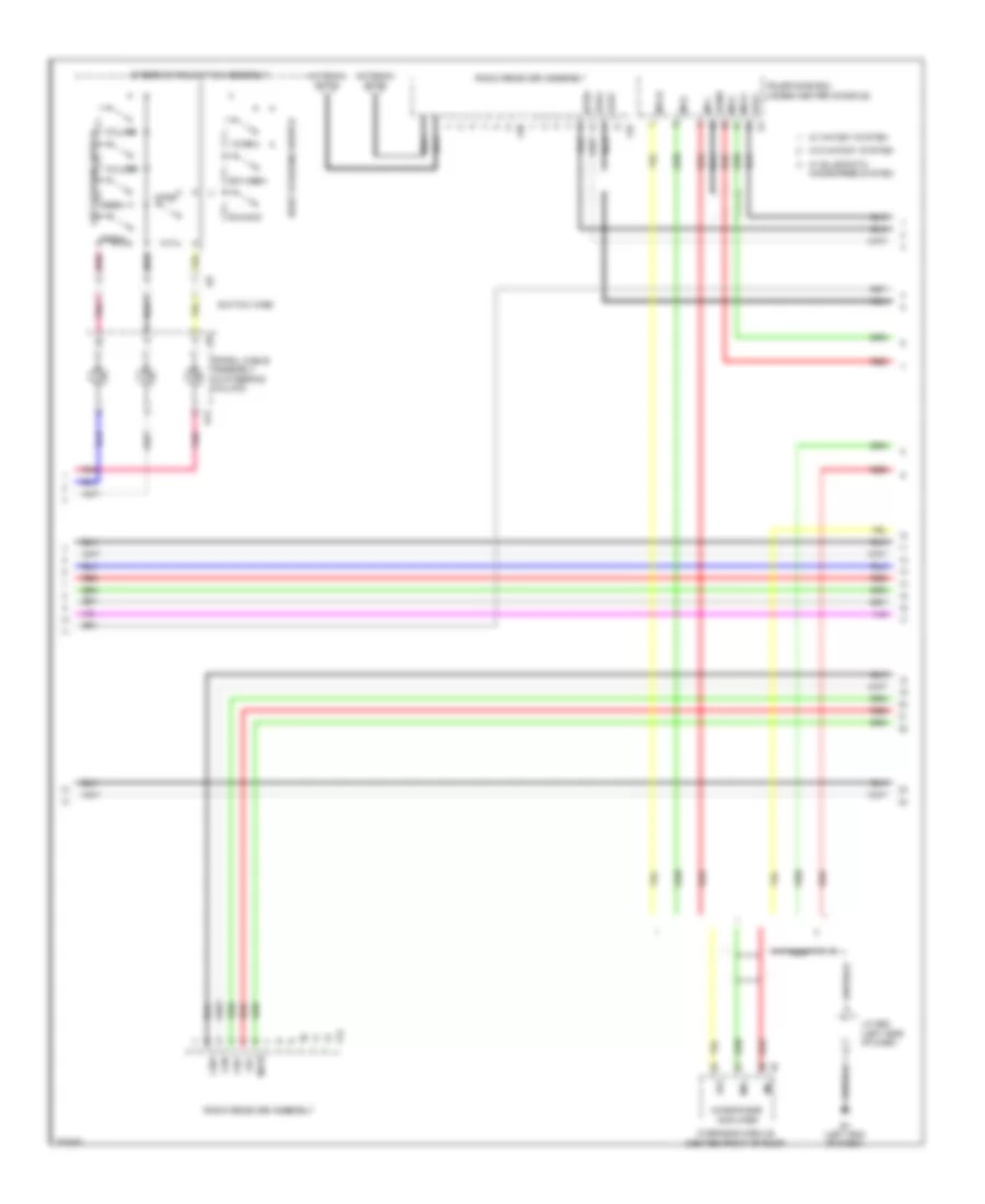 Navigation Wiring Diagram, withStereo Radio & without Марк Левинсон (3 из 6) для Lexus LX 570 2009