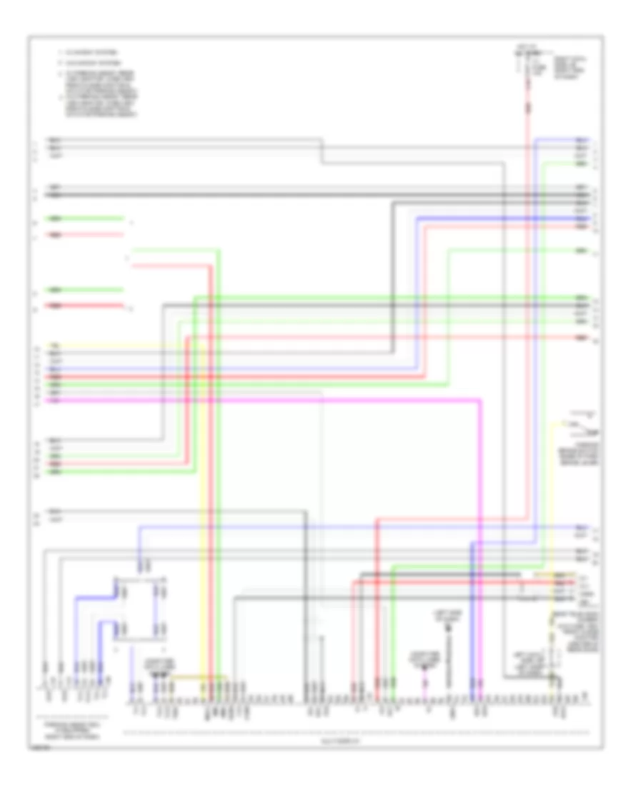 Navigation Wiring Diagram, withStereo Radio & without Марк Левинсон (4 из 6) для Lexus LX 570 2009