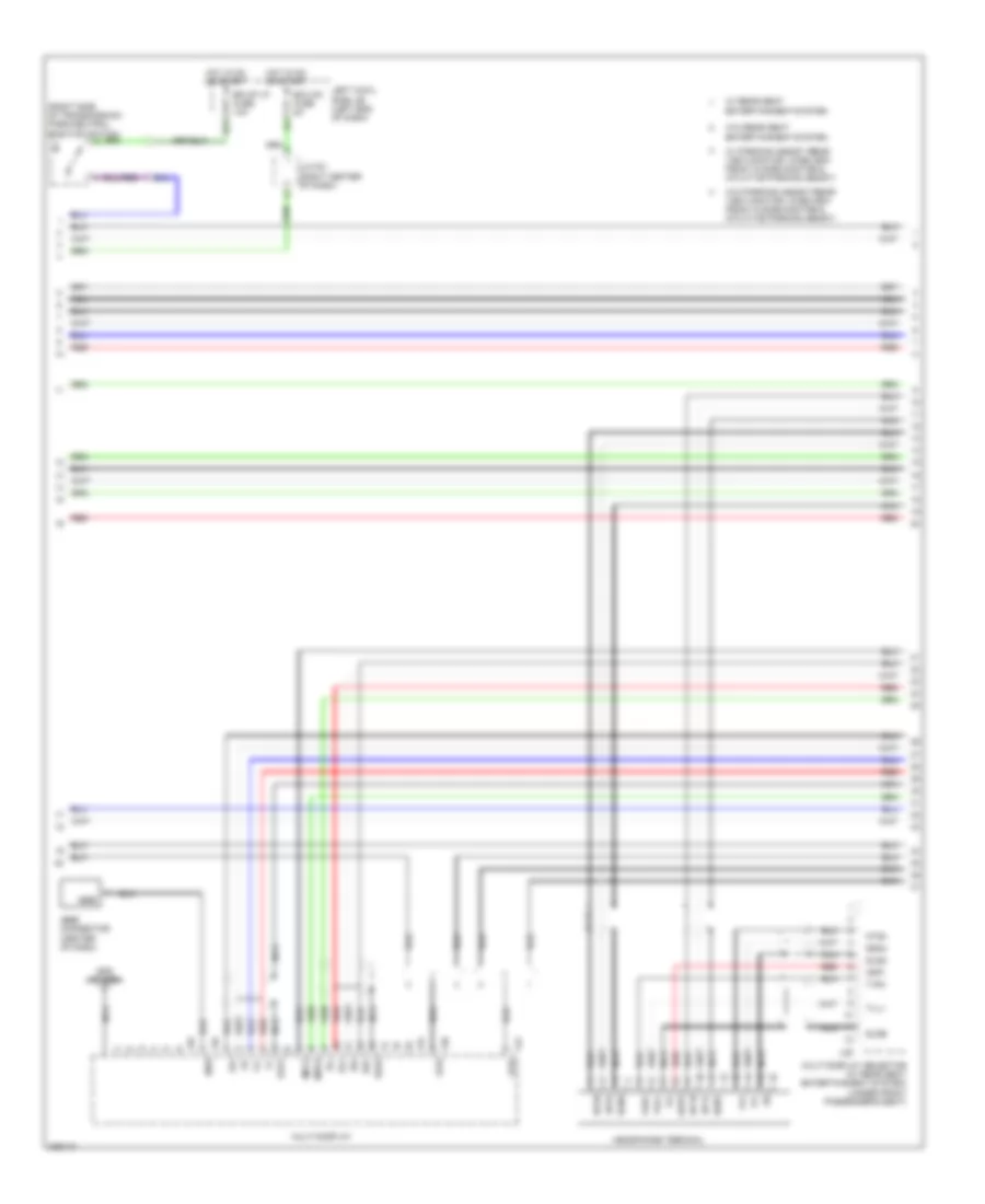Navigation Wiring Diagram, withStereo Radio & without Марк Левинсон (5 из 6) для Lexus LX 570 2009