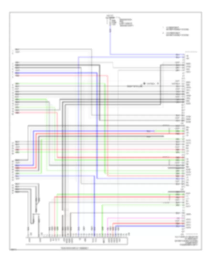 Navigation Wiring Diagram, withStereo Radio & without Марк Левинсон (6 из 6) для Lexus LX 570 2009