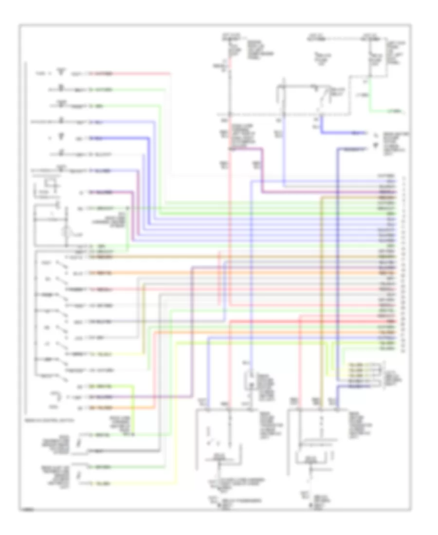 Электросхема кондиционера, Задний счет (1 из 2) для Lexus LX 470 2000