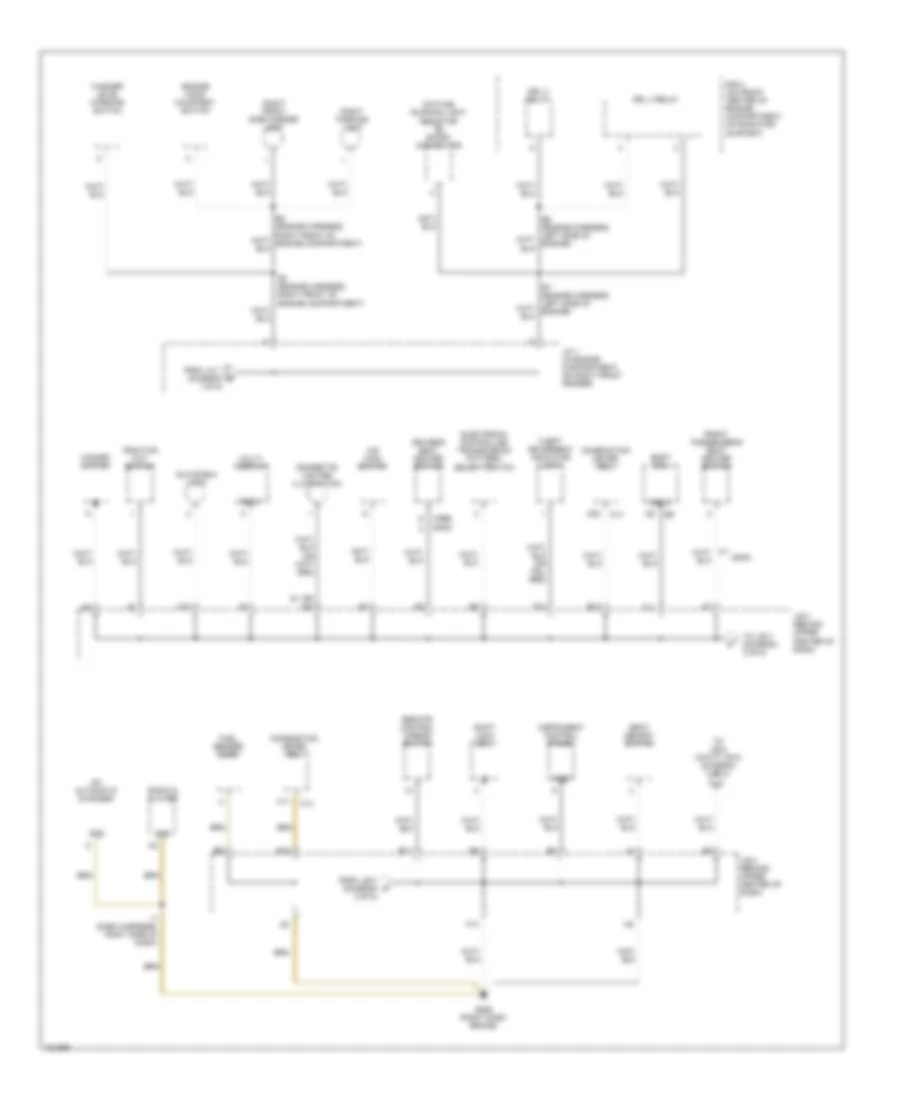 Электросхема подключение массы заземления (2 из 5) для Lexus RX 300 2000