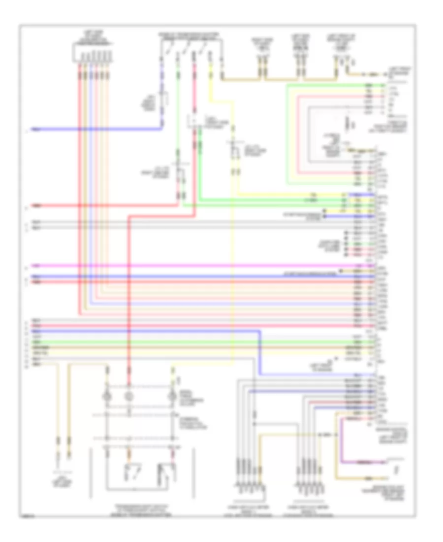 Электросхема коробки передач АКПП (4 из 4) для Lexus LS 460 2013