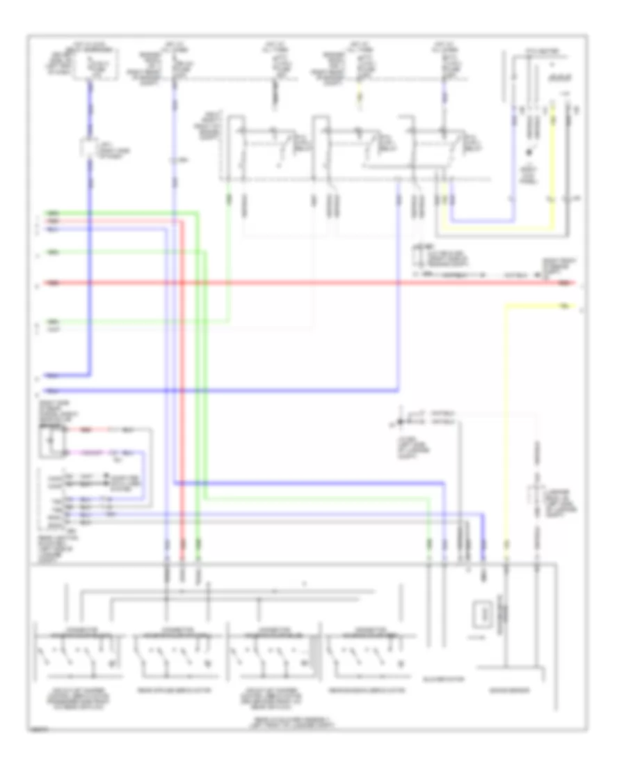 Электросхема кондиционера (2 из 5) для Lexus LS 460 2013
