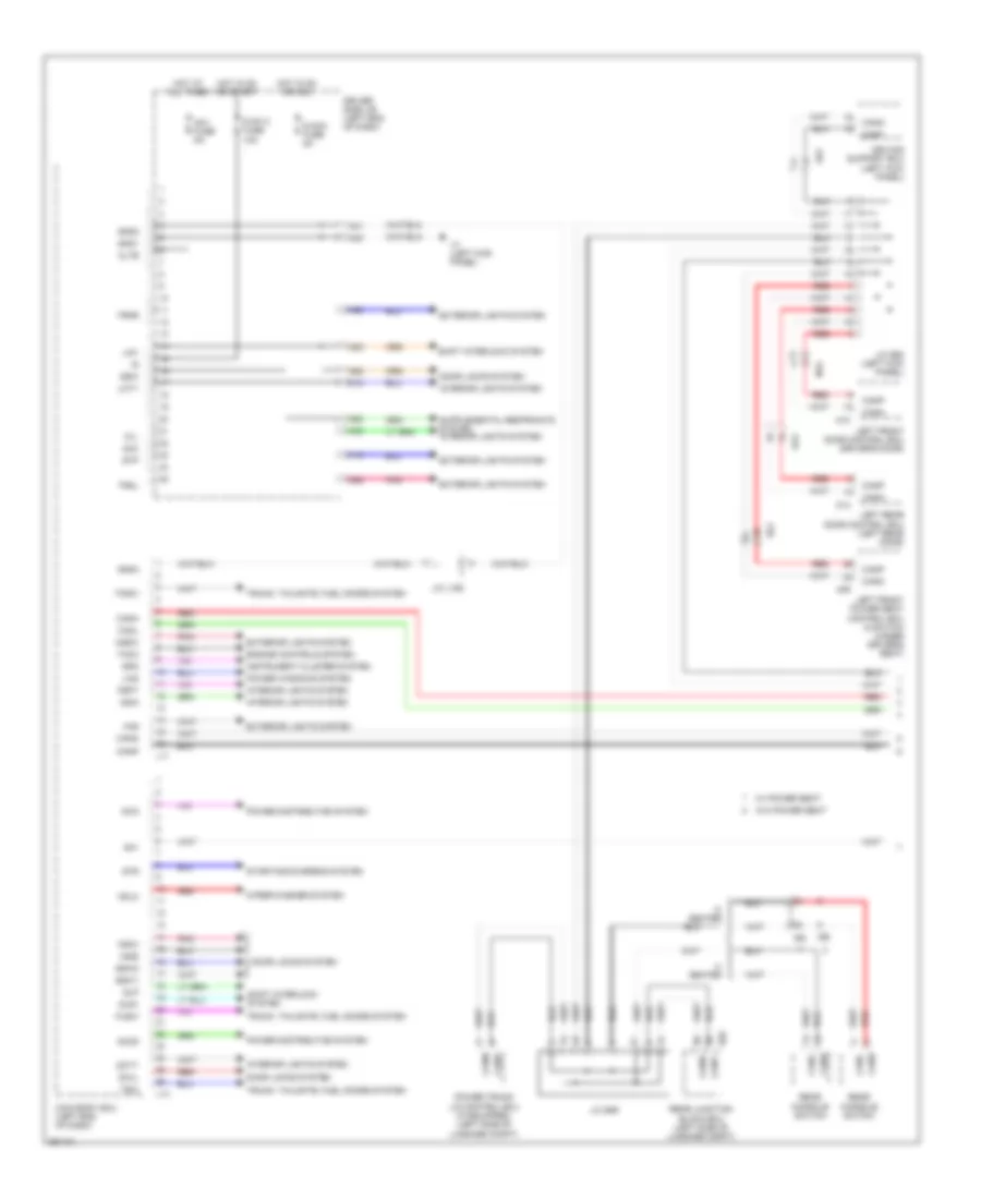 схема ЭКЮ тела (1 из 3) для Lexus LS 460 2013