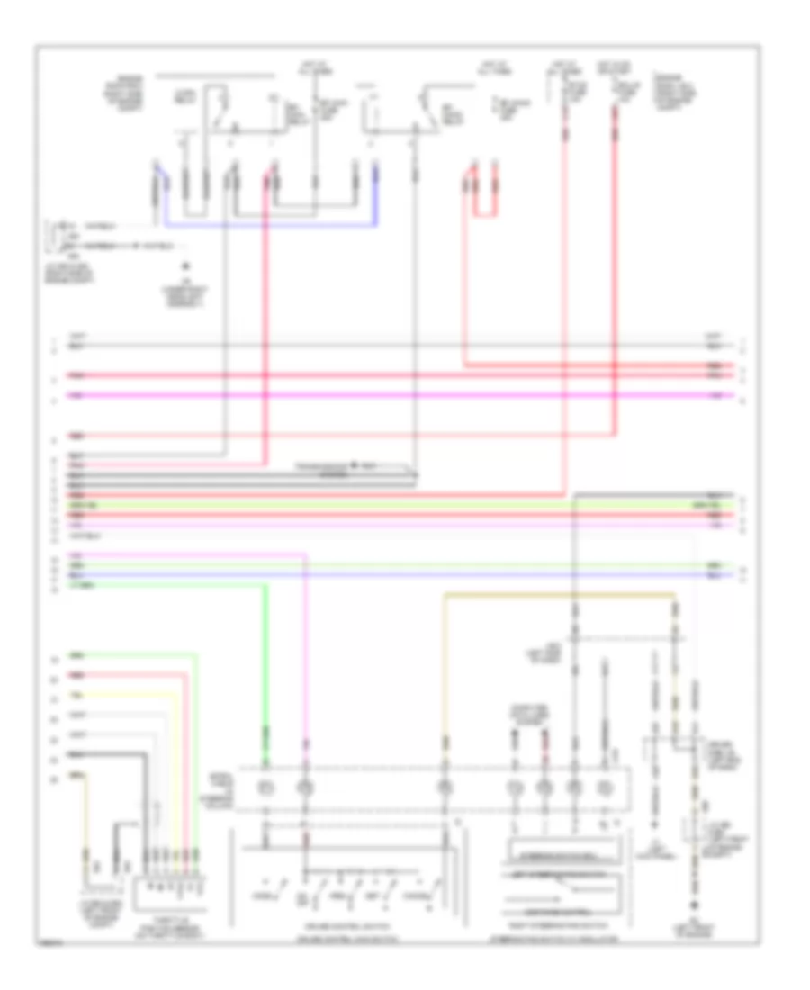 Электросхема системы круизконтроля, С Динамические Радарные Средства управления (2 из 3) для Lexus LS 460 2013