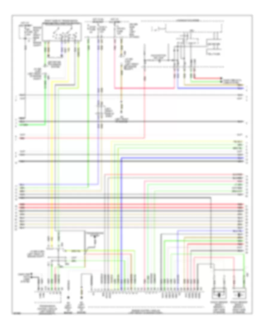 4.6L, Электросхема системы управления двигателем (3 из 7) для Lexus LS 460 2013