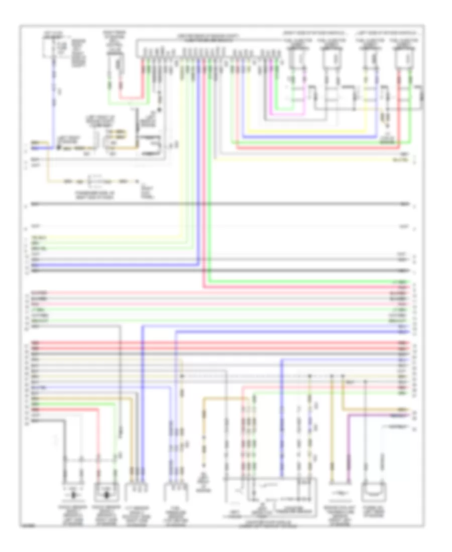 4.6L, Электросхема системы управления двигателем (4 из 7) для Lexus LS 460 2013