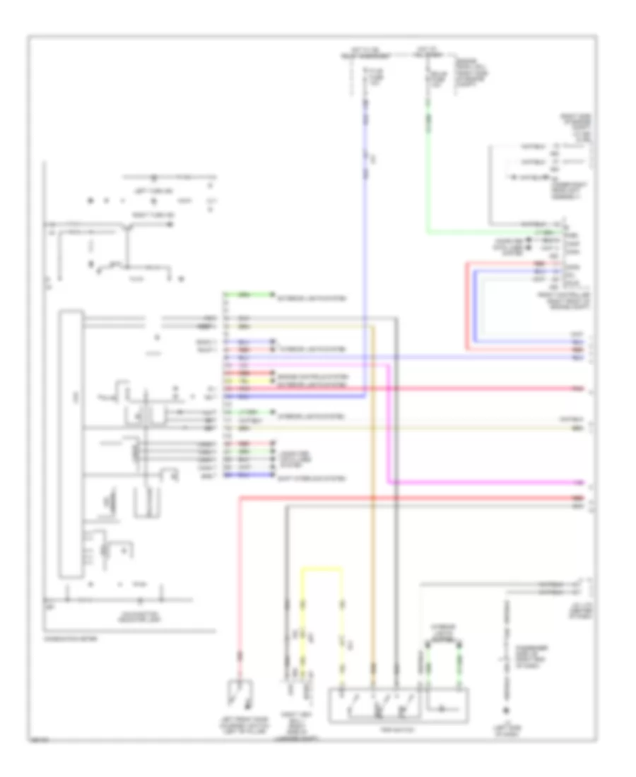 Электросхема панели приборов (1 из 3) для Lexus LS 460 2013
