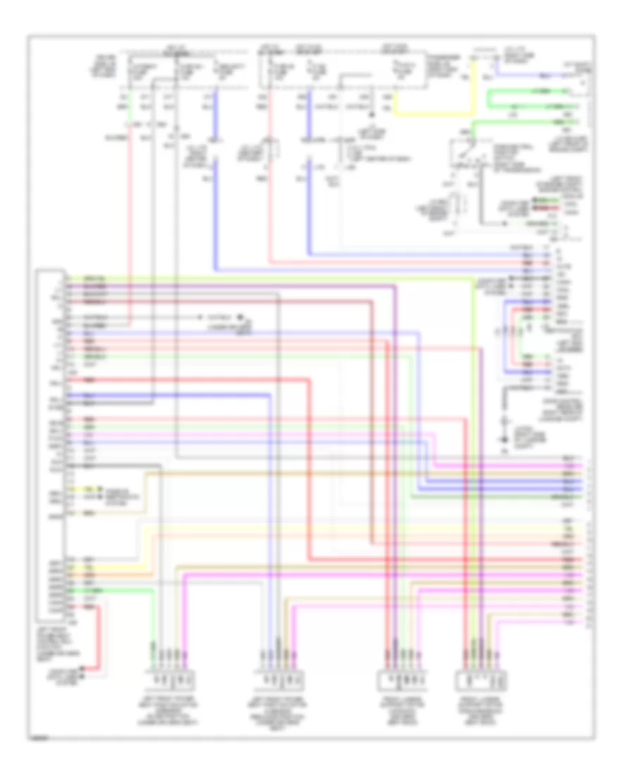 Электросхема памяти водительского сиденья (1 из 2) для Lexus LS 460 2013