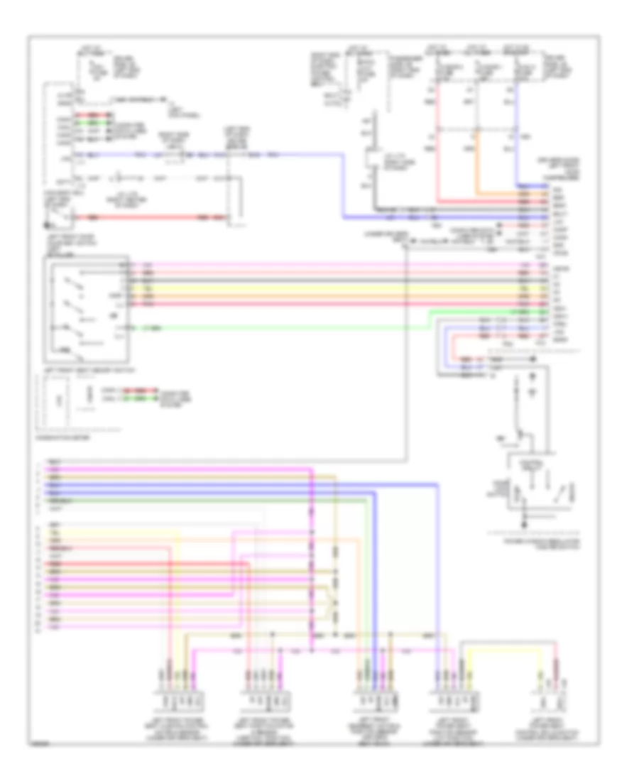 Электросхема памяти водительского сиденья (2 из 2) для Lexus LS 460 2013