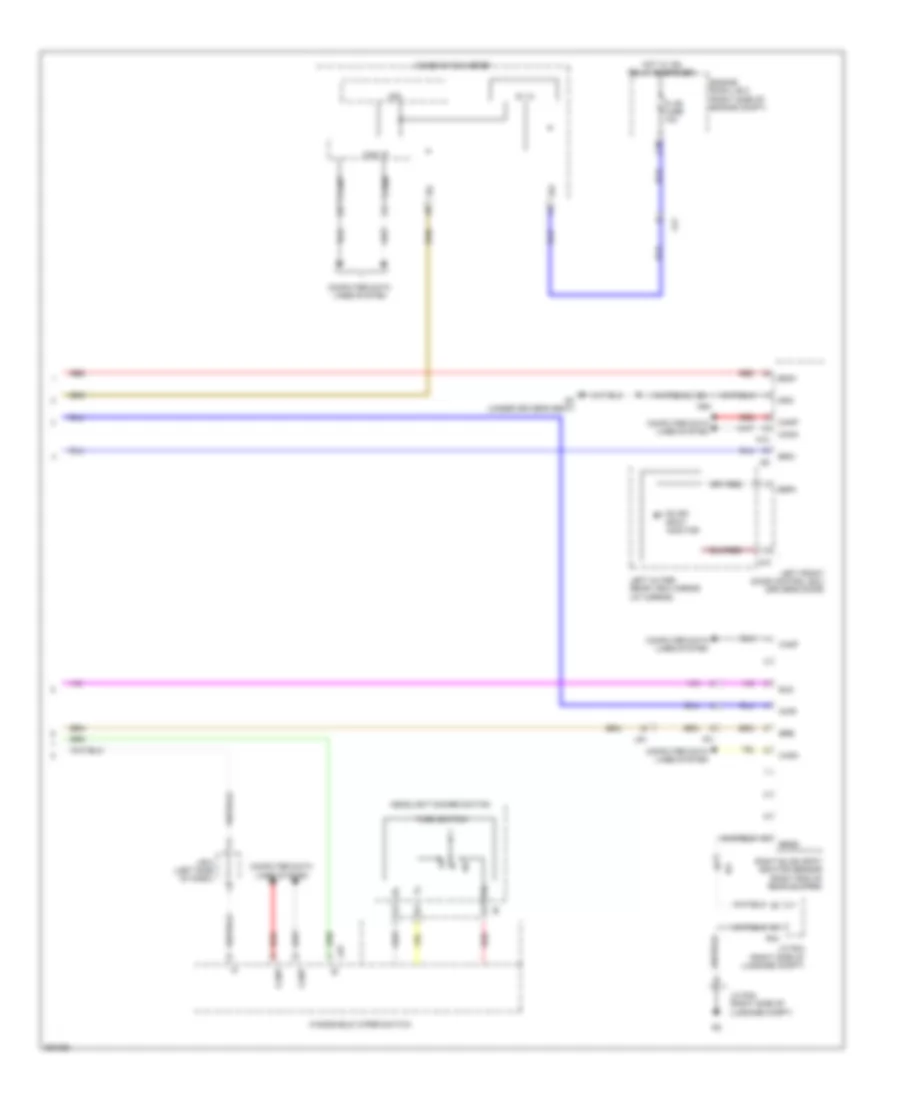 Электросхема системы слепых зон (2 из 2) для Lexus LS 460 2013