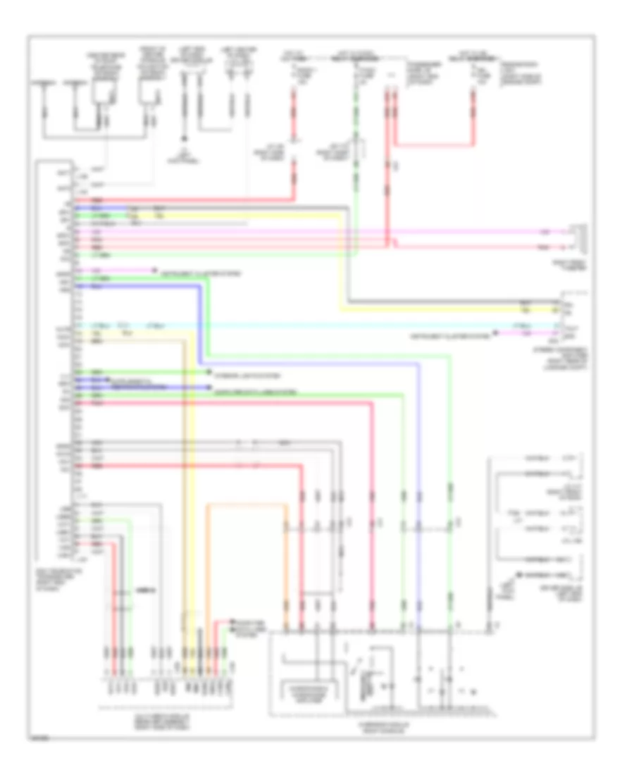 Электросхема системы Telematics для Lexus LS 460 2013