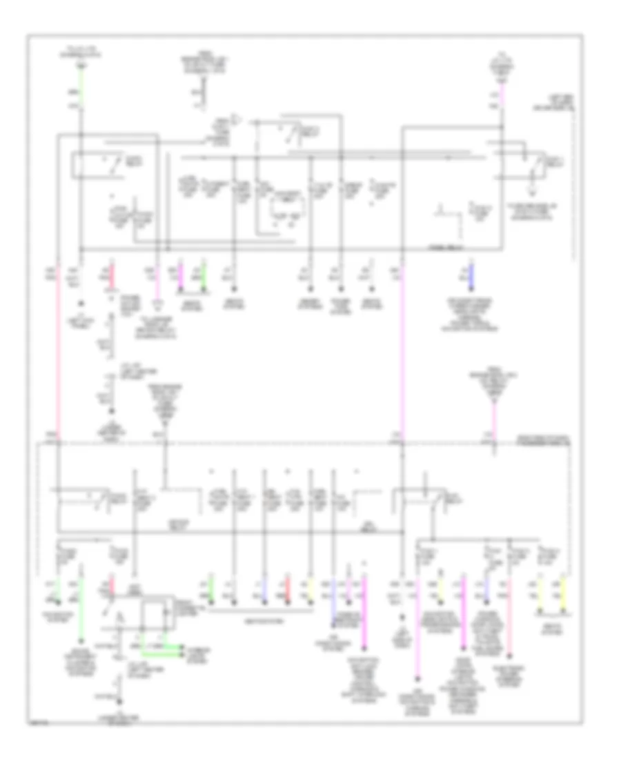 Электросхема блока предохранителей и реле (4 из 6) для Lexus LS 460 2013