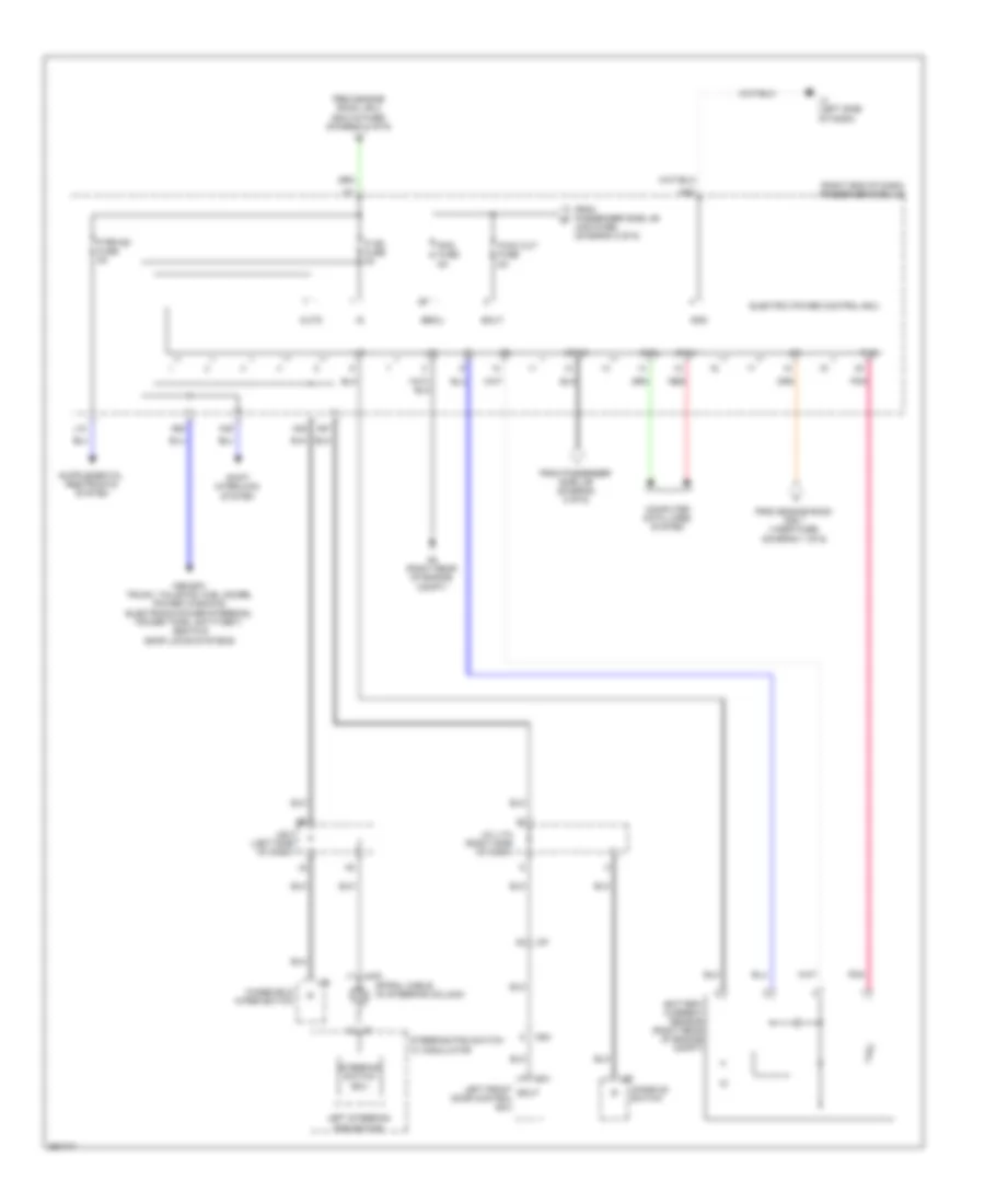 Электросхема блока предохранителей и реле (6 из 6) для Lexus LS 460 2013
