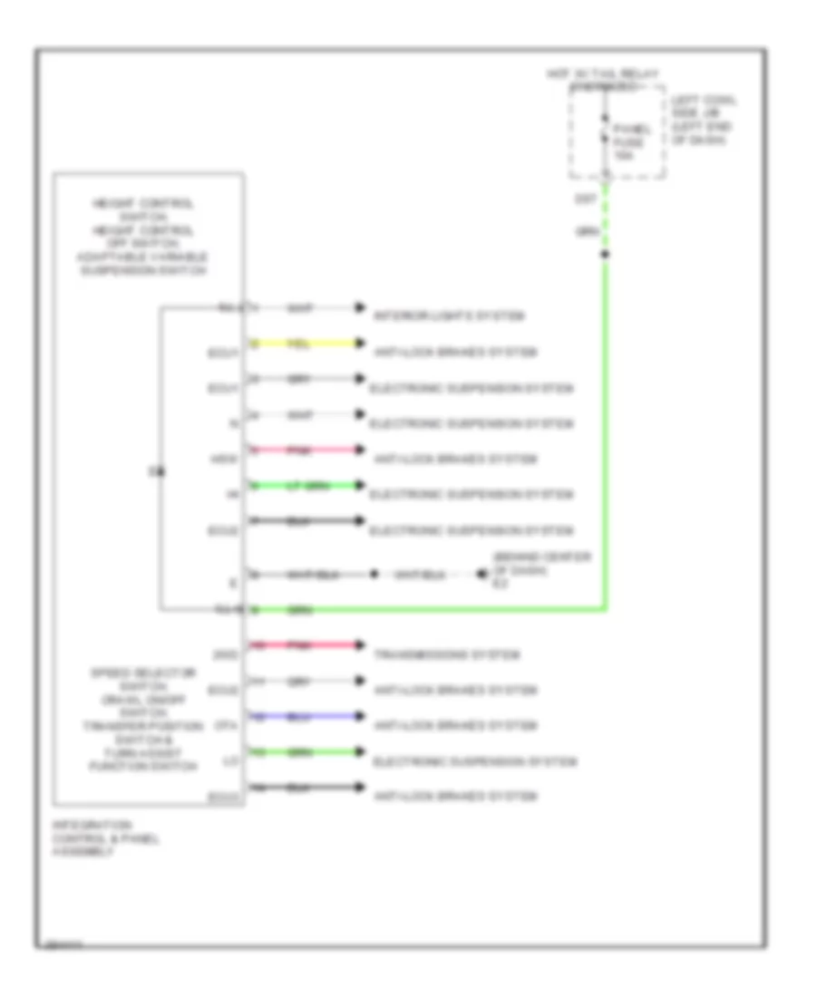 управление интеграцией и схема панели для Lexus LX 570 2013