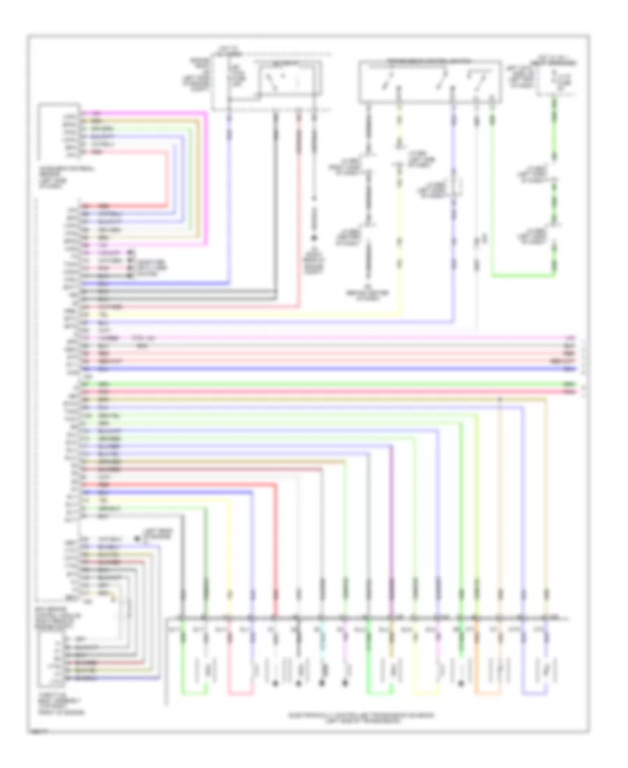 Электросхема системы круизконтроля, без Динамические Радарные Средства управления (1 из 2) для Lexus LX 570 2013